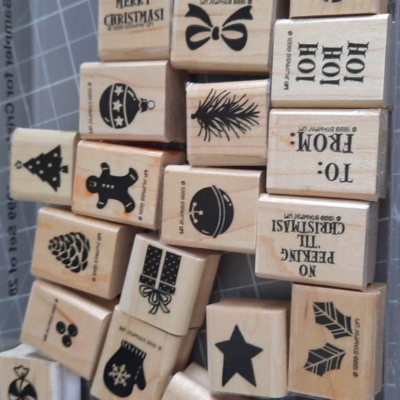 Holiday Sampler for Christmas 1999 rare 28 piece Stampin Up set. - Picture 4 of 5